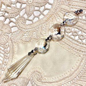 Pendant for a cleavage necklace: 4 Glass/Crystal Polyhedrons